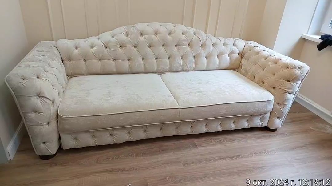 Обивка дивана. Поливаново